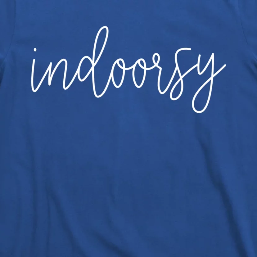 Funny Indoorsy Sarcastic Camping Book Lover Gift T-Shirt