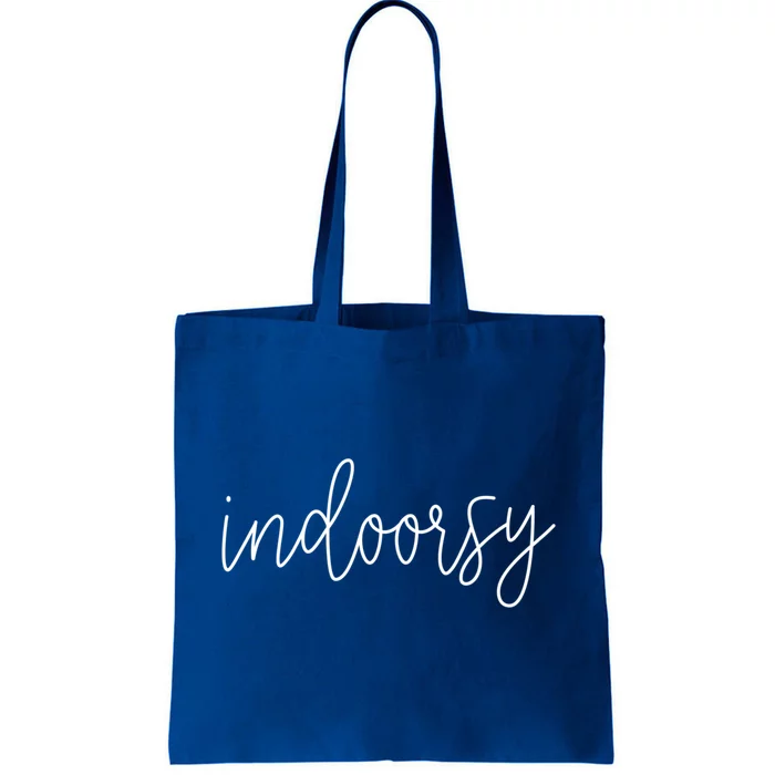 Funny Indoorsy Sarcastic Camping Book Lover Gift Tote Bag