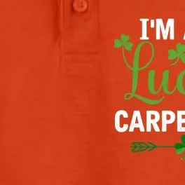 Funny Irish St Patricks Day Costume I'm A Lucky Carpenter Gift Dry Zone Grid Performance Polo