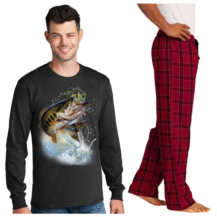 Fish and Hook Long Sleeve Pajama Set