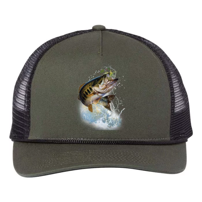 Fish and Hook Retro Rope Trucker Hat Cap