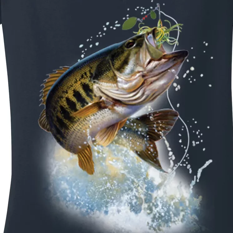 Fish and Hook Women's V-Neck T-Shirt