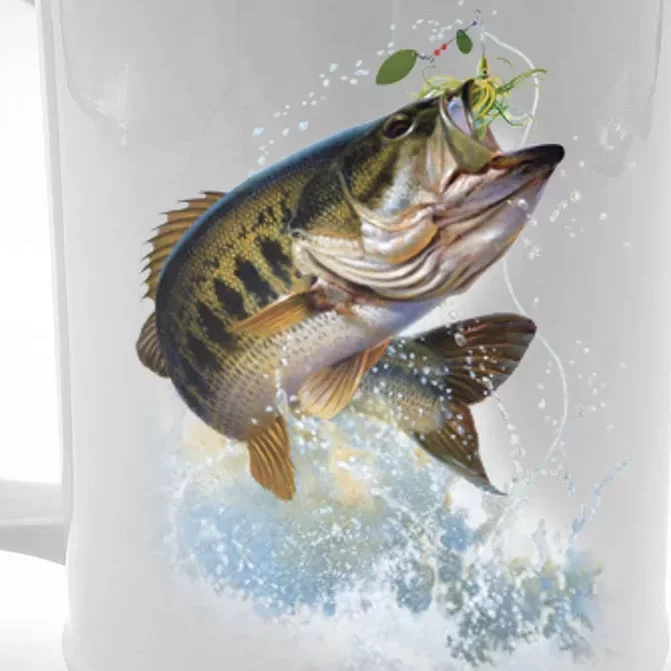 Fish and Hook Front & Back Beer Stein