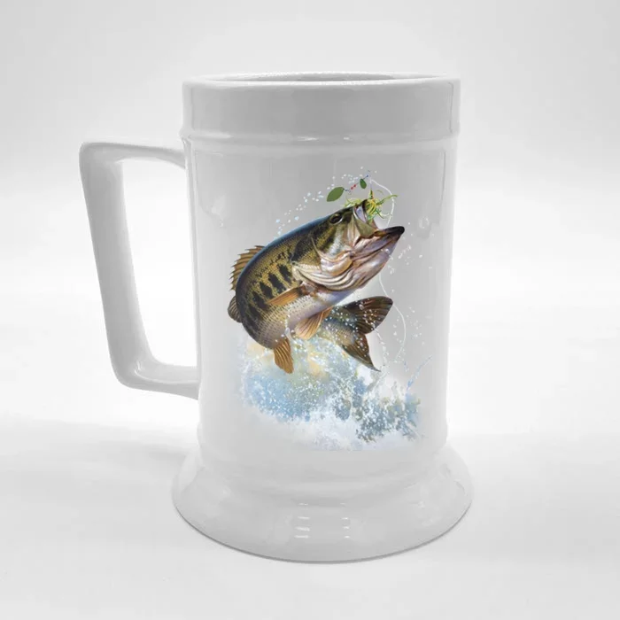 Fish and Hook Front & Back Beer Stein