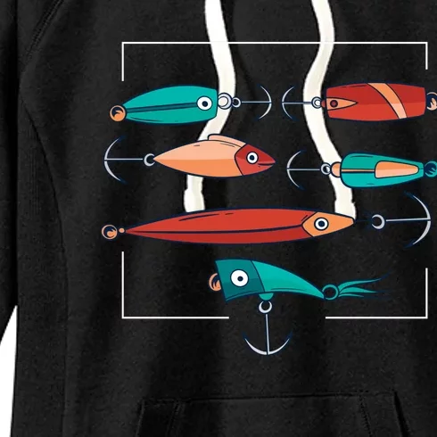 Fish Bait Set Women's Fleece Hoodie