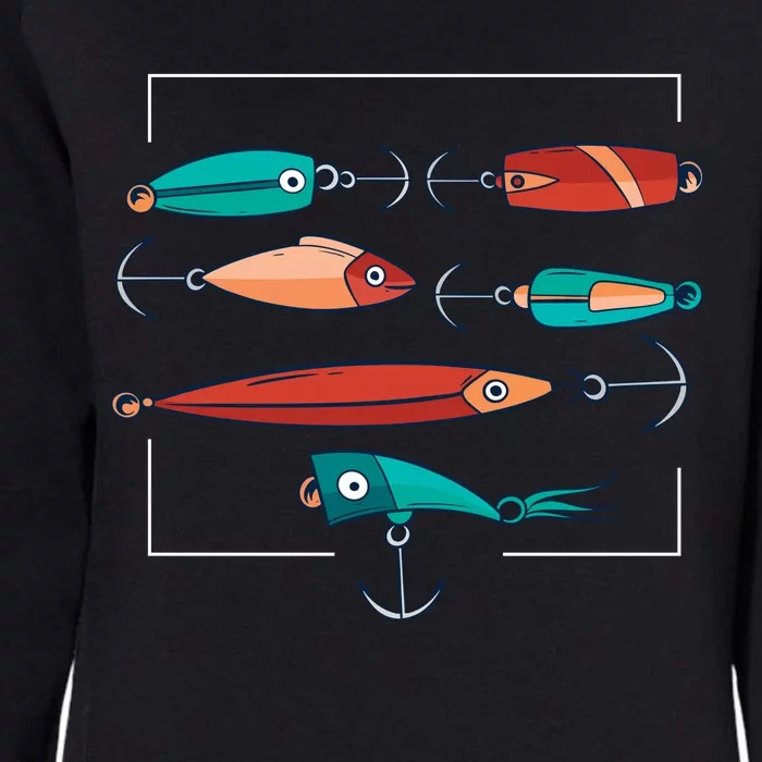 Fish Bait Set Womens California Wash Sweatshirt