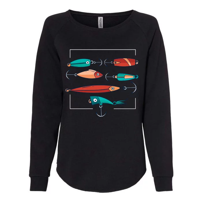 Fish Bait Set Womens California Wash Sweatshirt