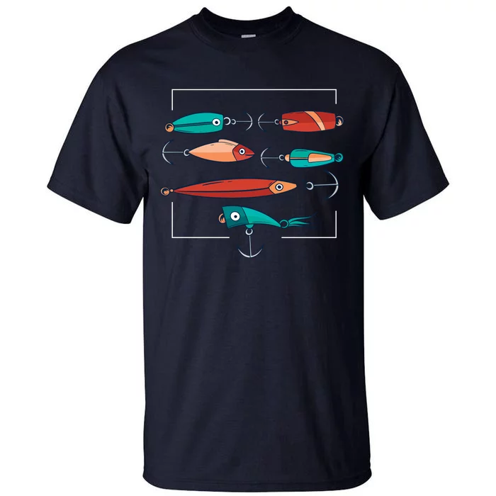 Fish Bait Set Tall T-Shirt