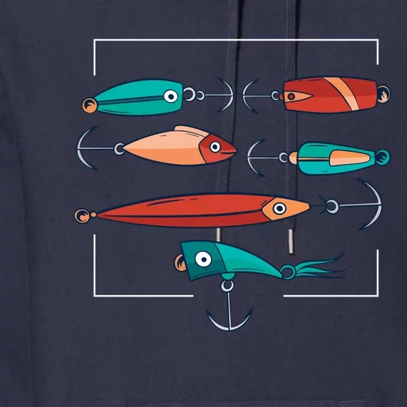 Fish Bait Set Premium Hoodie