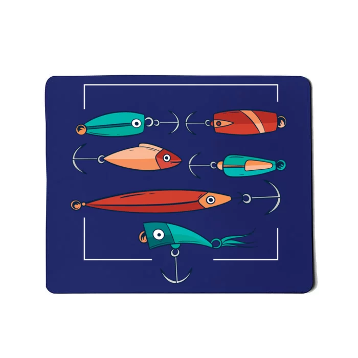 Fish Bait Set Mousepad