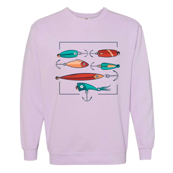 Fish Bait Set Garment-Dyed Sweatshirt