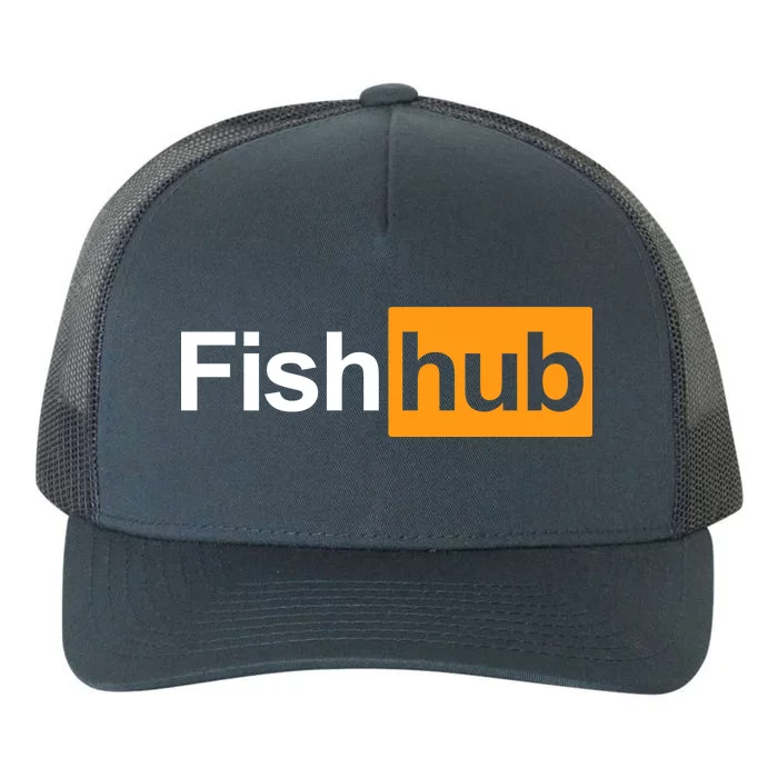 Fish Hub Yupoong Adult 5-Panel Trucker Hat