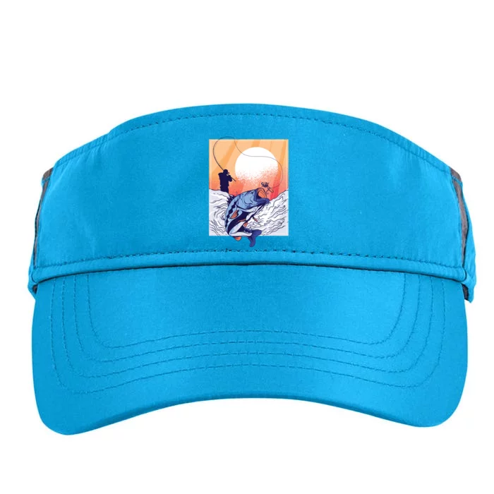 Fisherman Sunset Adult Drive Performance Visor