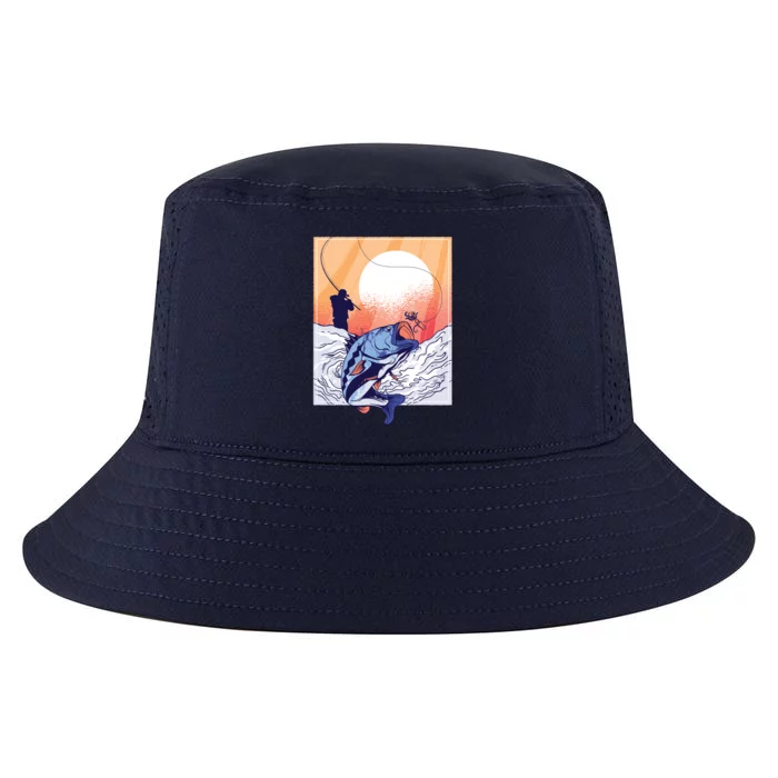 Fisherman Sunset Cool Comfort Performance Bucket Hat