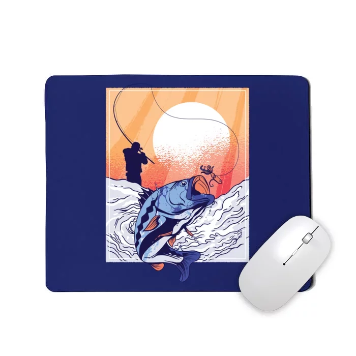 Fisherman Sunset Mousepad