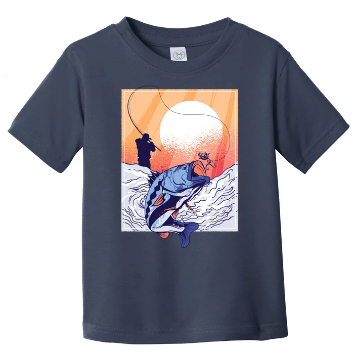 Fisherman Sunset Toddler T-Shirt