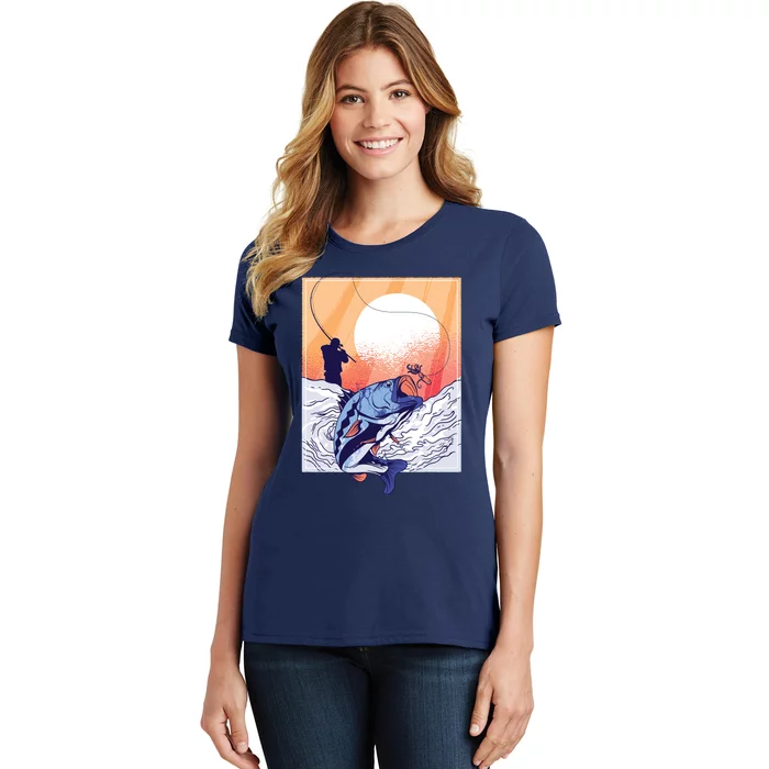 Fisherman Sunset Women's T-Shirt