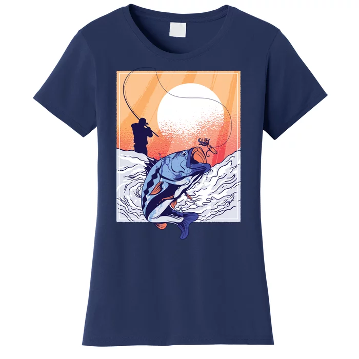 Fisherman Sunset Women's T-Shirt