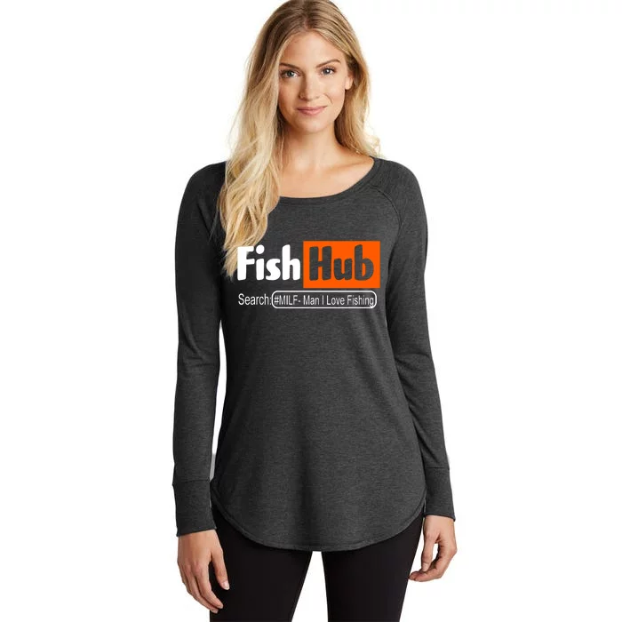 FishHub Milf Man I Love Fishing Funny Women's Perfect Tri Tunic Long Sleeve Shirt