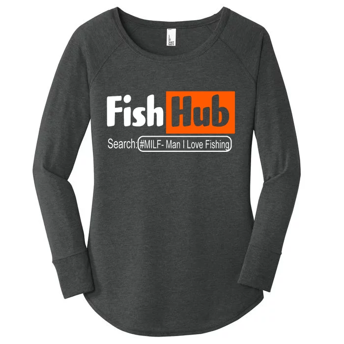 FishHub Milf Man I Love Fishing Funny Women's Perfect Tri Tunic Long Sleeve Shirt