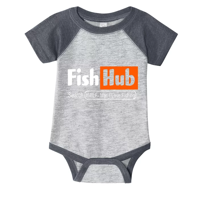 FishHub Milf Man I Love Fishing Funny Infant Baby Jersey Bodysuit