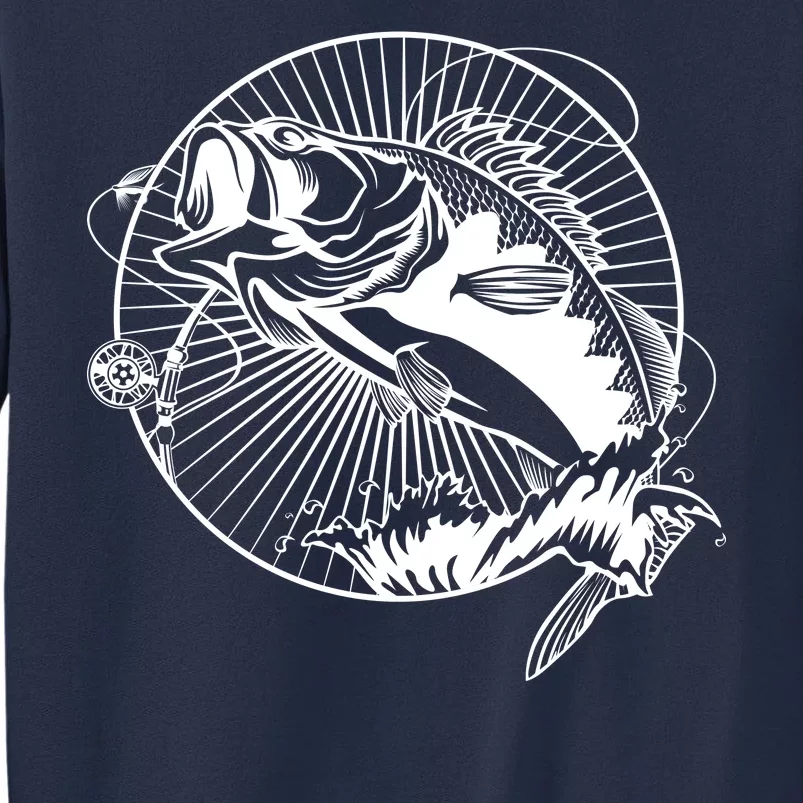 Fishing - Jumping Bass Fish Sweatshirt