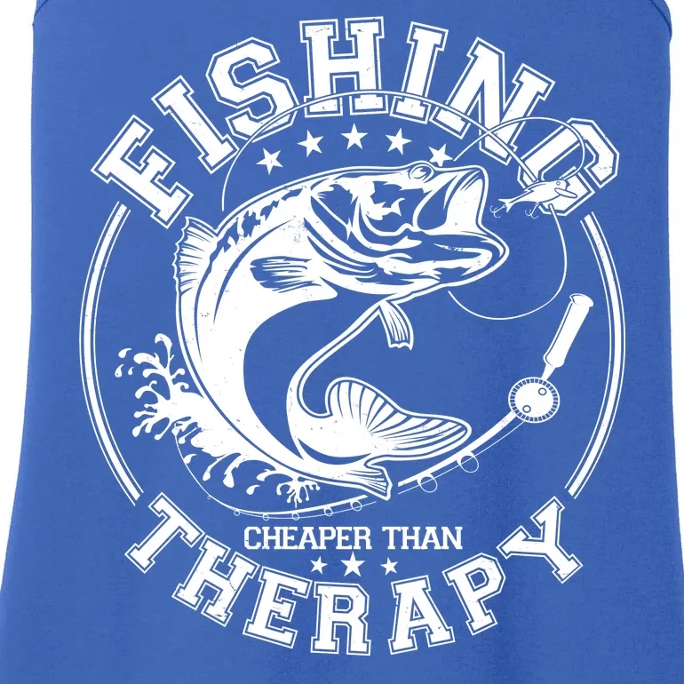 Fishing Cheaper Than Therapy Ladies Essential Tank