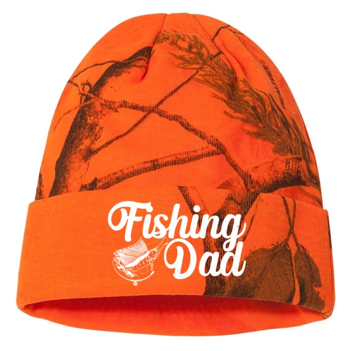 Fishing Dad Father's Day Fishing Fan Kati - 12in Camo Beanie