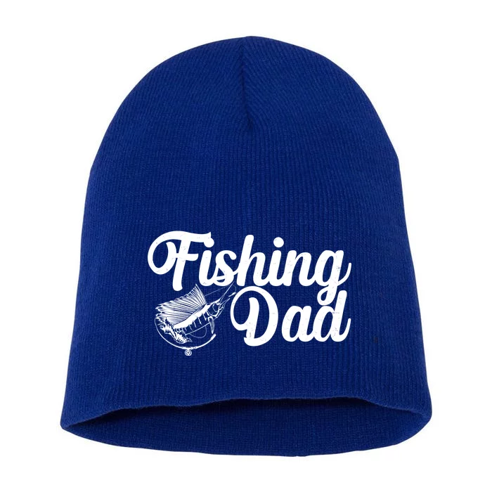 Fishing Dad Father's Day Fishing Fan Short Acrylic Beanie