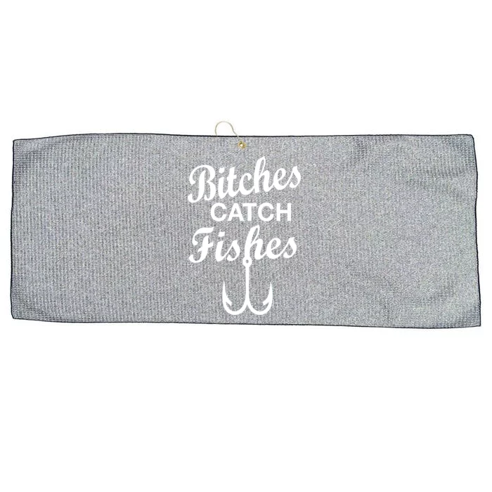 Fishing Girls Funny Large Microfiber Waffle Golf Towel