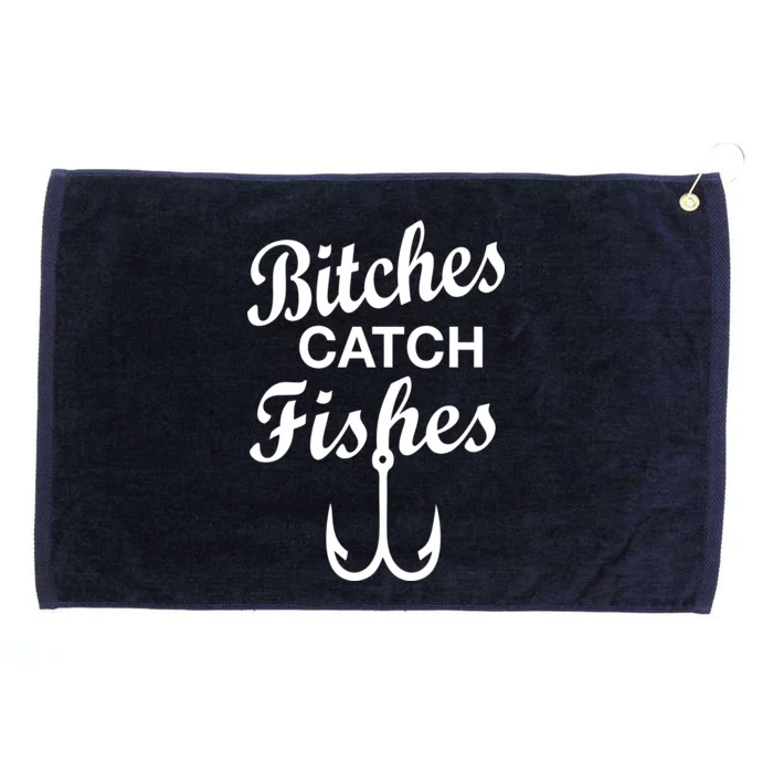 Fishing Girls Funny Grommeted Golf Towel