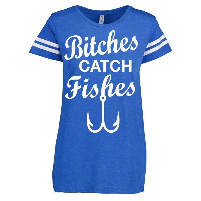 Fishing Girls Funny Enza Ladies Jersey Football T-Shirt