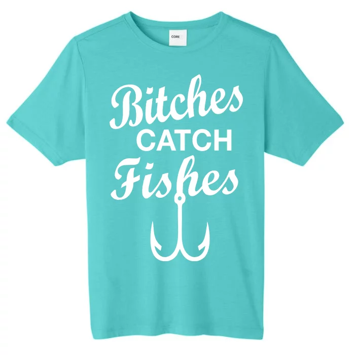 Fishing Girls Funny ChromaSoft Performance T-Shirt