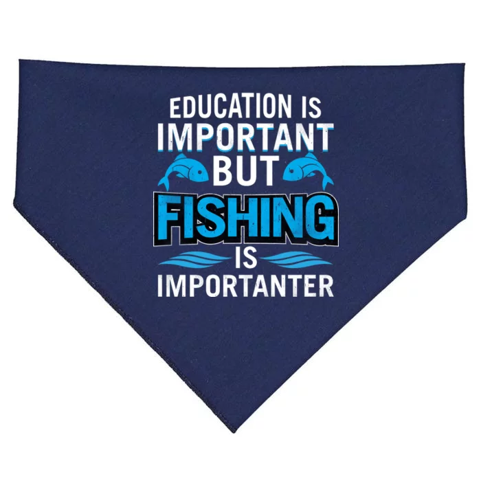 Fishing Is Important USA-Made Doggie Bandana