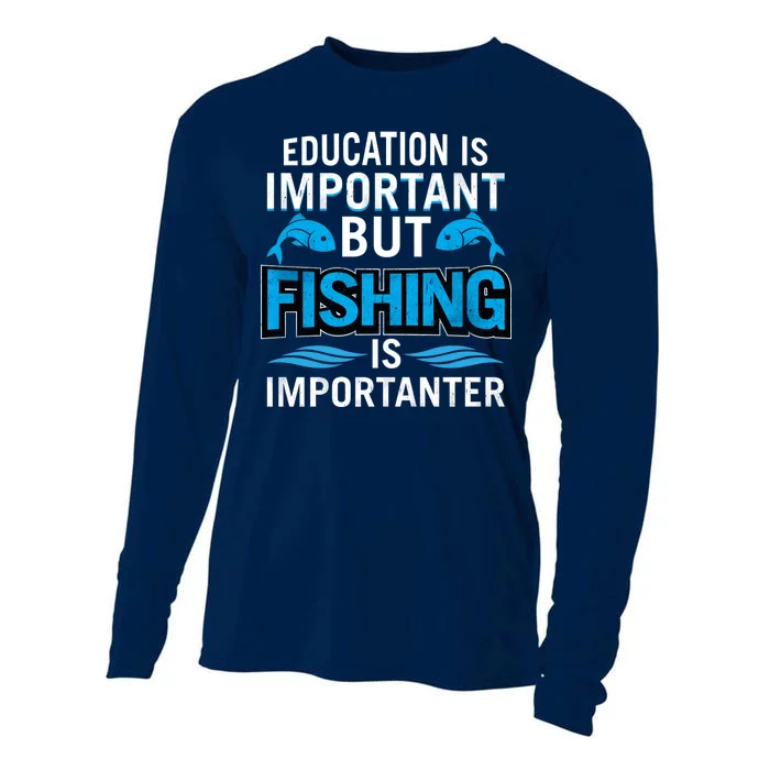 Fishing Is Important Cooling Performance Long Sleeve Crew