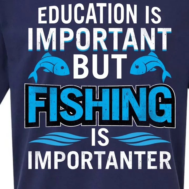 Fishing Is Important Sueded Cloud Jersey T-Shirt