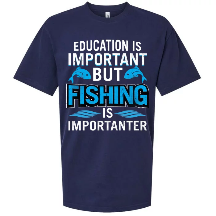 Fishing Is Important Sueded Cloud Jersey T-Shirt