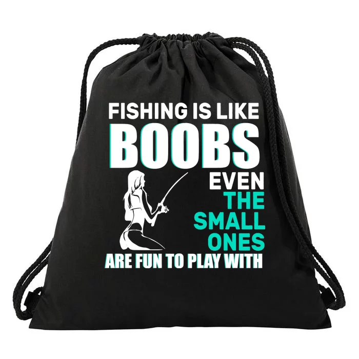 TeeShirtPalace | Fishing Is like Boobs Even The Small One Are Fun To Play  With Tote Bag