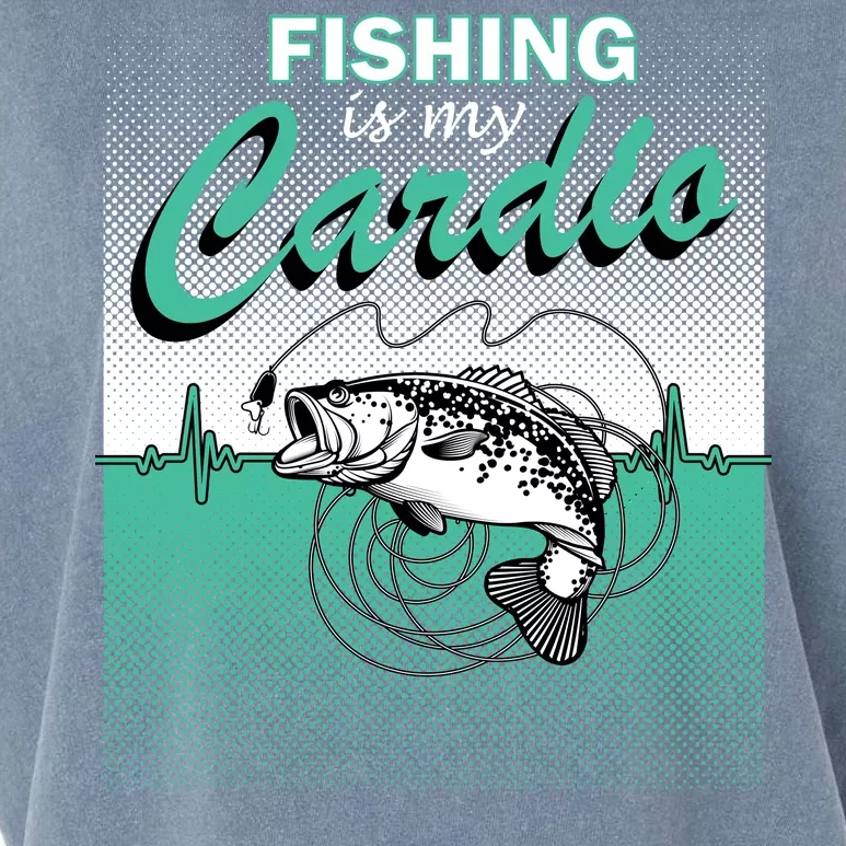 Fishing Is My Cardio Garment-Dyed Women's Muscle Tee