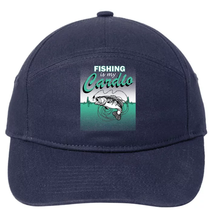 Fishing Is My Cardio 7-Panel Snapback Hat