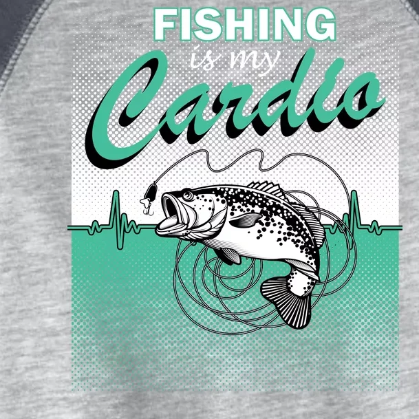 Fishing Is My Cardio Toddler Fine Jersey T-Shirt