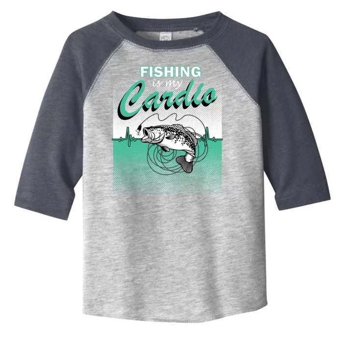 Fishing Is My Cardio Toddler Fine Jersey T-Shirt