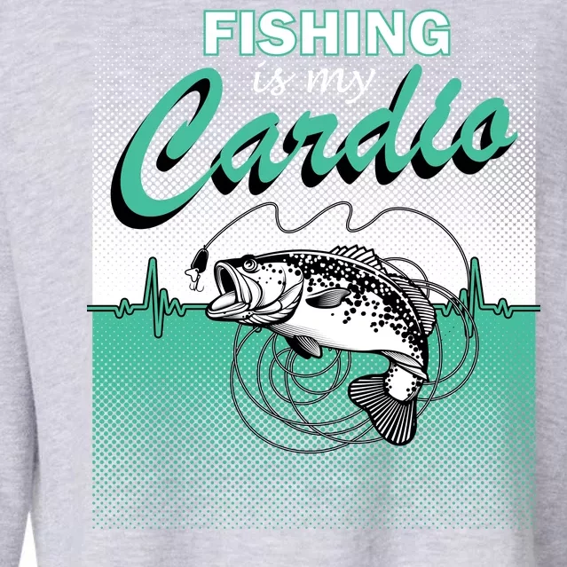 Fishing Is My Cardio Cropped Pullover Crew