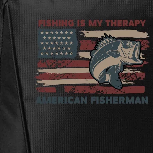 Fishing Is My Therapy American Fisherman City Backpack