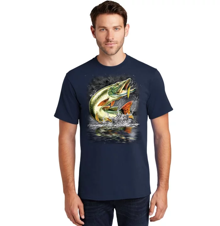 Fishing: Jumping Pike Tall T-Shirt