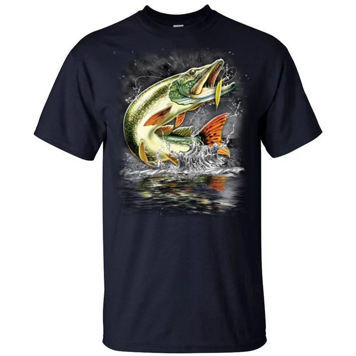 Fishing: Jumping Pike Tall T-Shirt