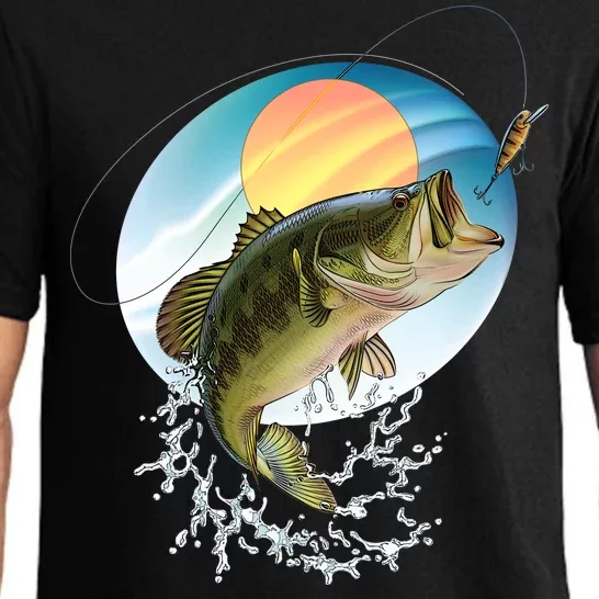 Fishing Leaping Bass Pajama Set