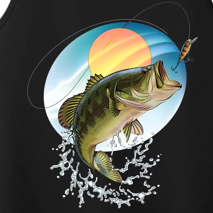 Fishing Leaping Bass Performance Tank