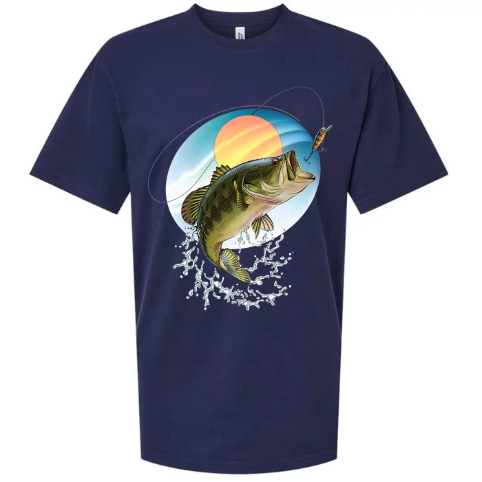 Fishing Leaping Bass Sueded Cloud Jersey T-Shirt