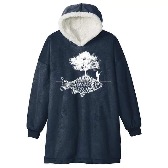 Fishing Life Hooded Wearable Blanket